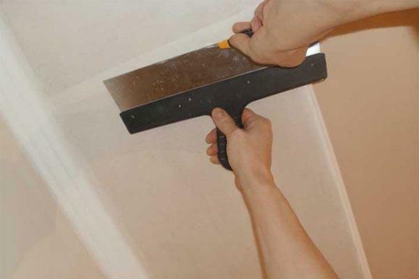 Varnish fiberglass is often used for leveling and strengthening ceilings in living quarters