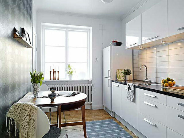 Szabványos konyha egy lakásban