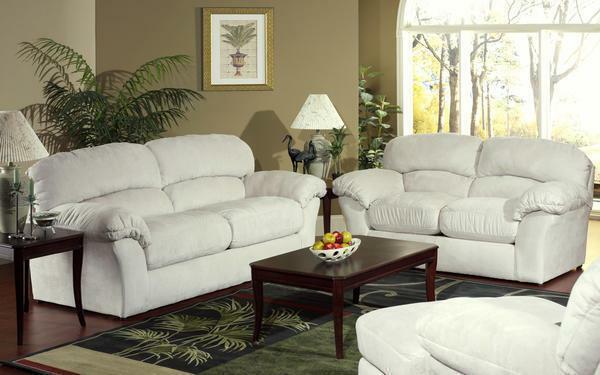 White soft furniture fits perfectly to any design, no matter in which color scheme it is executed