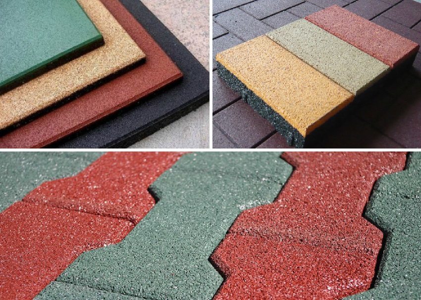 Lo schema dei colori delle piastrelle di pavimentazione in gomma