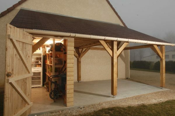 Extension can combine and space for a summer kitchen, and a room for the household needs