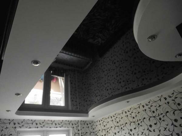 Black ceiling - effective and stylish solution of modern interior design