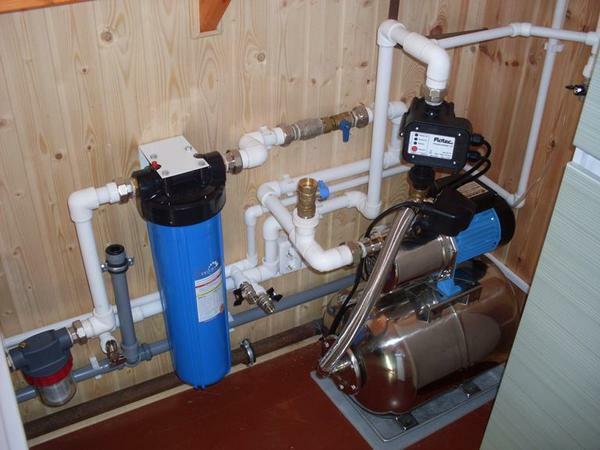 Pumping station with a hydraulic accumulator is inexpensive, but it has many drawbacks