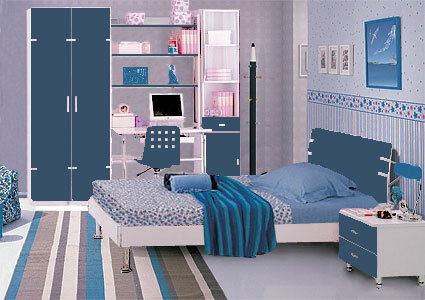 Guļamistabas dizains teen meitenēm