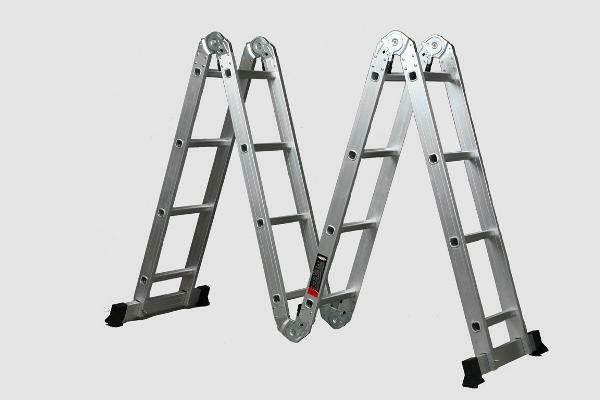 Indispensable when carrying out construction or repair work is a practical folding ladder made of aluminum