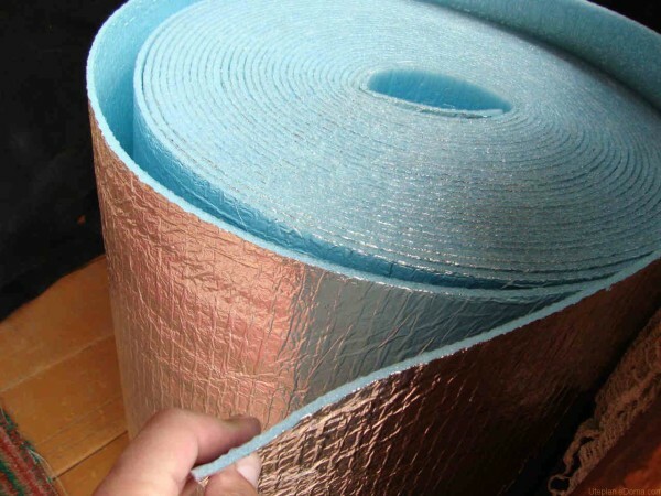A roll of foil polyethylene foam.