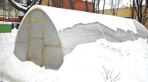 Drivhuse, som anvendes om vinteren, skal være installeret på fundamentet
