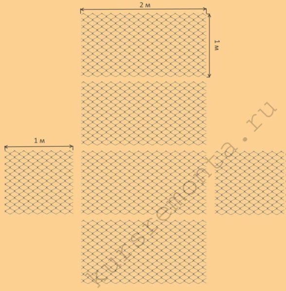 Diagrammet viser princippet for isolering vægge med basalt uld