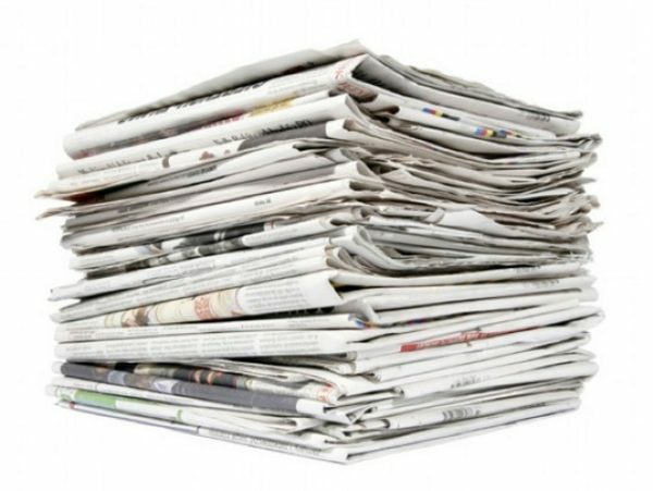 Régi újságok - az alapanyag készül kosarak, amellyel az ára a gyártási ki hihetetlenül alacsony