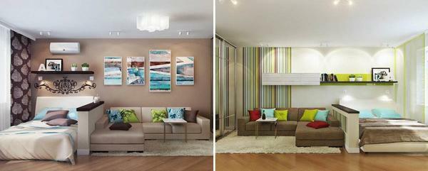 Das Sofa im Wohnzimmer: das Innere des 2017 Fotos, wie zu wählen ist nicht zerlegbare, elegant und weich, gerade und U-förmig