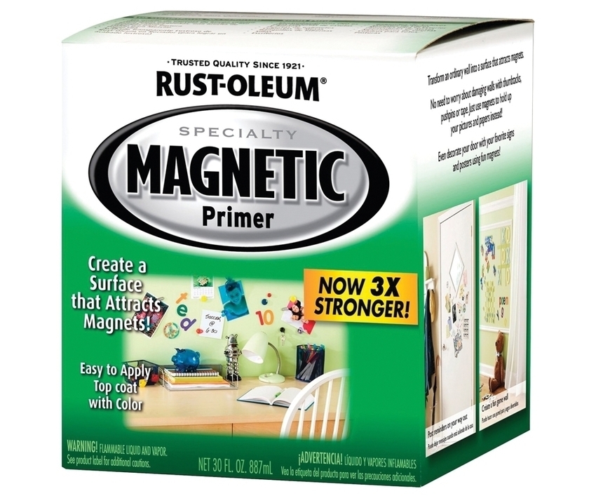 Magnetické práškové grafitové farby značky Rust-Oleum