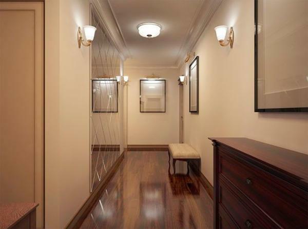 Iluminação em um pequeno corredor estreito para ser perfeito