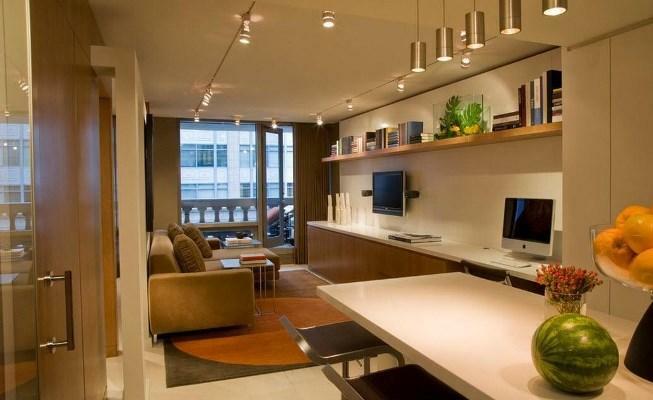 Spavaća soba-studija: radna soba, interijera i dizajn, prostorno planiranje jedan mali prostor, ideje u roza