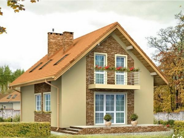 Gable design - this is the most common type of roofs for private houses