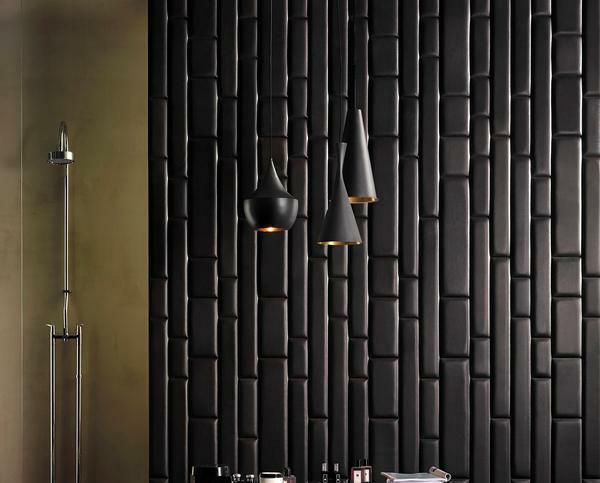 Wallpaper with embossed under the skin can successfully hide the irregularities and small cracks on the walls