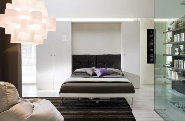The built-in bed is a great way to save precious space.