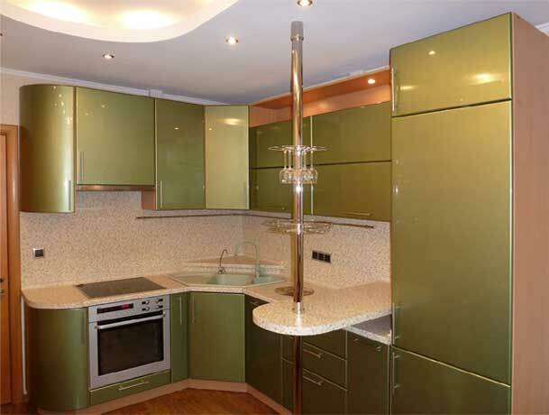 Virtuvės su pusryčiai baras 8, 13, 20 metrų ir 3 metrų Q3: sukurti dizaino madingas