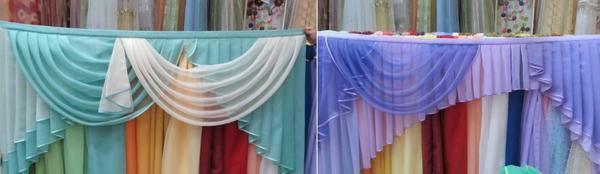 Para o fabrico de tecido macio luz sanefa utilizado cortina bem passível