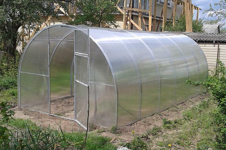 Hothouse Triumph: reviews and mini from the manufacturer, Garant reinforced from polycarbonate, assembly of Narodnaya 1x6 and 3 m
