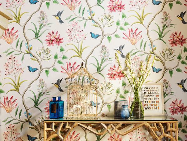Wallpapers with birds in the style of the chinoiser - it is always attractive and fashionable, colorful and meaningful