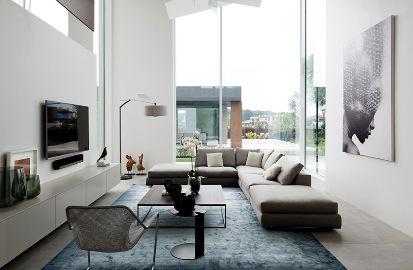 Modulárne pohovky do obývačky: netriviálny nábytok