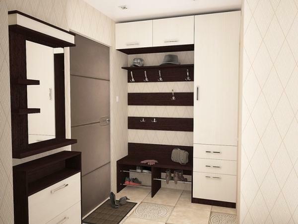 Para moderno pequeno hall mobiliário prático adequado, confortável e funcional