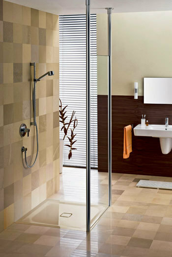 Design a small bathroom with shower