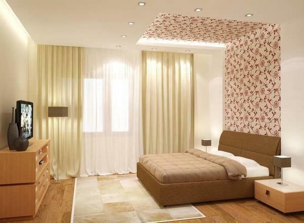 Sorgfältig ausgewählte Tapete für das Schlafzimmer kann eine Atmosphäre von Wärme, Komfort und Harmonie