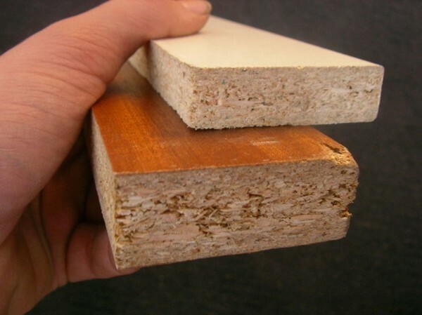Top-MDF, particleboard bottom-: The density difference is obvious