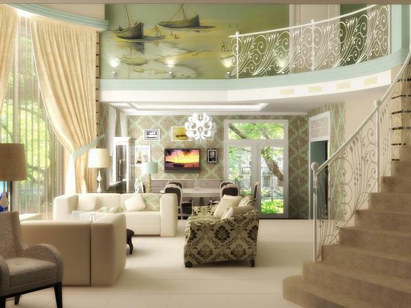 Making out your living room, do not forget to take into account its size and interior