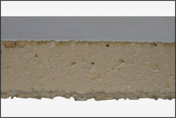 Drywall - um núcleo de gesso e a casca de papel kraft de espessura. Ambos os materiais são de origem natural e não contêm substâncias nocivas.