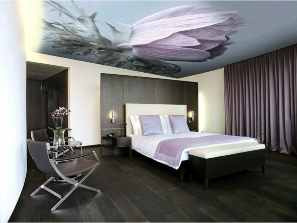 One-level ceilings look beautiful with photo printing