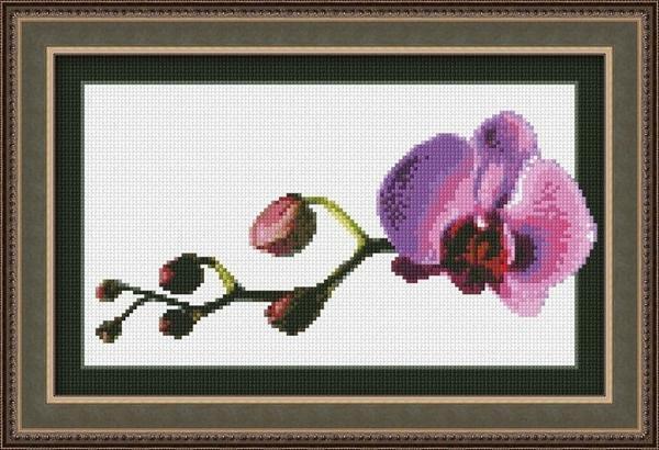 skema bordir salib bunga kecil: bunga kecil bebas, gambar sederhana kecil