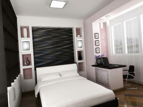 Até à data, o quarto é selecionado em grande estilo, usar uma variedade de tintas, papel de parede, mobiliário decorativo