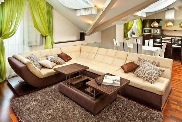 Galvenā priekšrocība modulāro dīvāniem, ka tie ir multi-funkcionāls