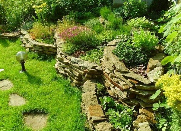 Another terraced rock garden