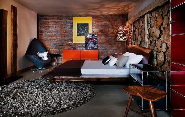Schlafzimmer im Loft-Stil: Interieur und Design, Foto weiß kleines Schlafzimmer, Männer und Teenager, modern, bereit