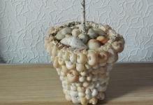 08ддза932феееф115ффай25969ну - flowers-floristics-topiary-from-seashells