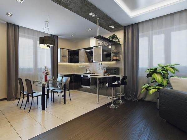 The arrangement of the kitchen must meet the requirements of the convenience of the owners of the apartment