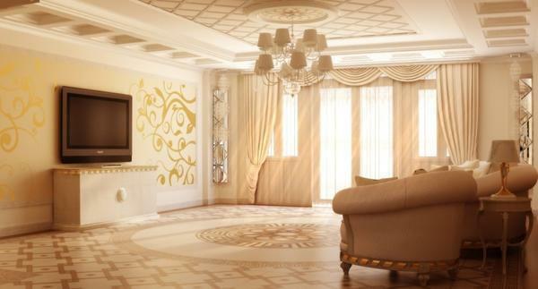 Stanovuje opravu haly, zvážiť dizajn miestnosti, vytvoriť originálny a jedinečný interiér