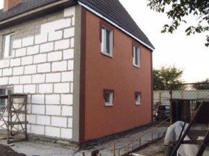 How to plaster the concrete blocks and the: composition of the mixture to the walls of the foam