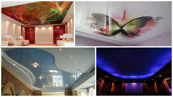 Stretch ceilings are diverse and will help create any interior in your room