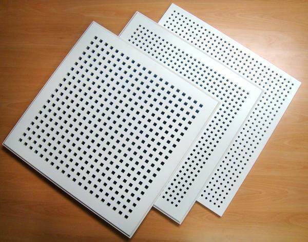 The advantages of perforated drywall are that it is characterized by a high enough strength and good sound insulation