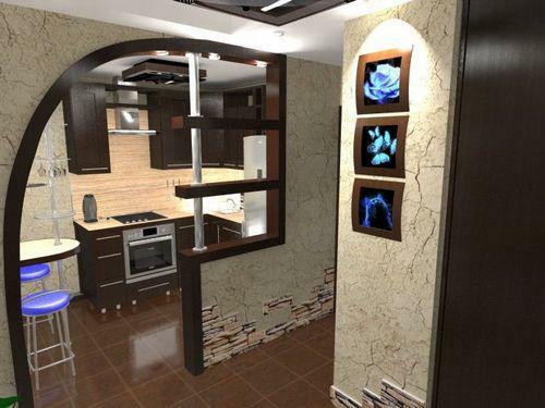Furniture in the hallway-kitchen should be as functional and quality as possible
