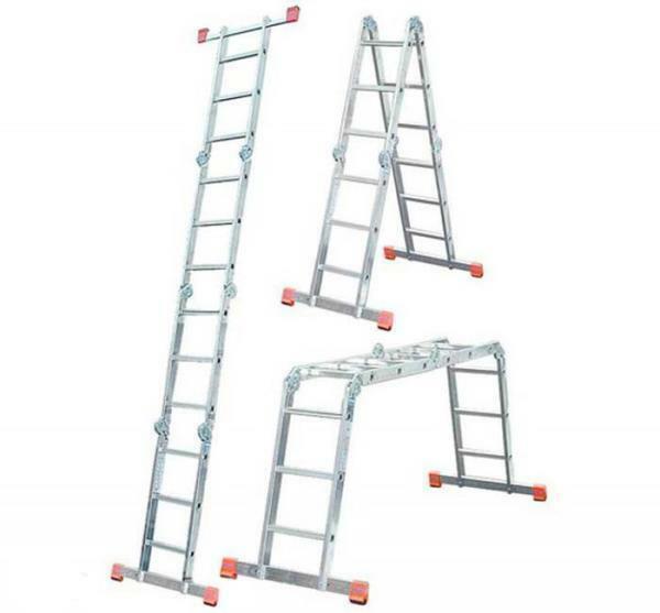 Výhodou rebríka-transformátora je to, že môže byť ako na platforme a rebrík