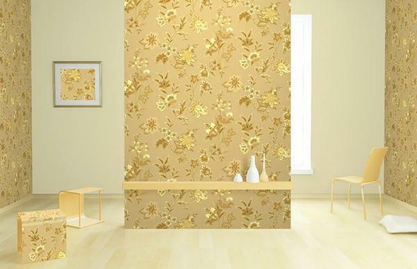 The basis of vinyl wallpaper - foamed vinyl. They can be in the style of silk screen printing, smooth and embossed