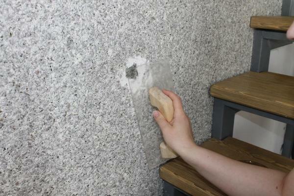 Si se quita la pared líquido no es posible, se pueden enmascarar otro revestimiento