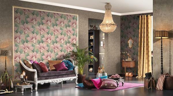 Vinyl wallpapers are widely used and use them for pasting any rooms