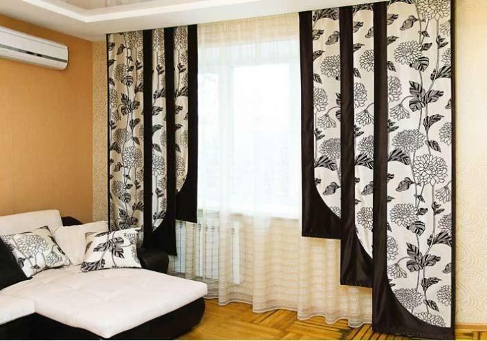 Types of curtains: on the window, a photo with a description of what kinds of curtains, types of blinds and the name of the curtains