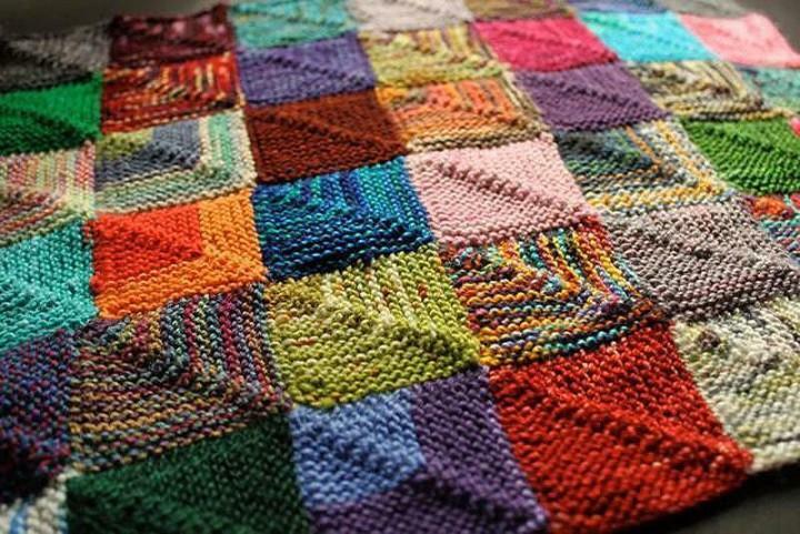Crochet patchwork: skema pinggang Patchwork video kotak-kotak stylish untuk pemula tikar